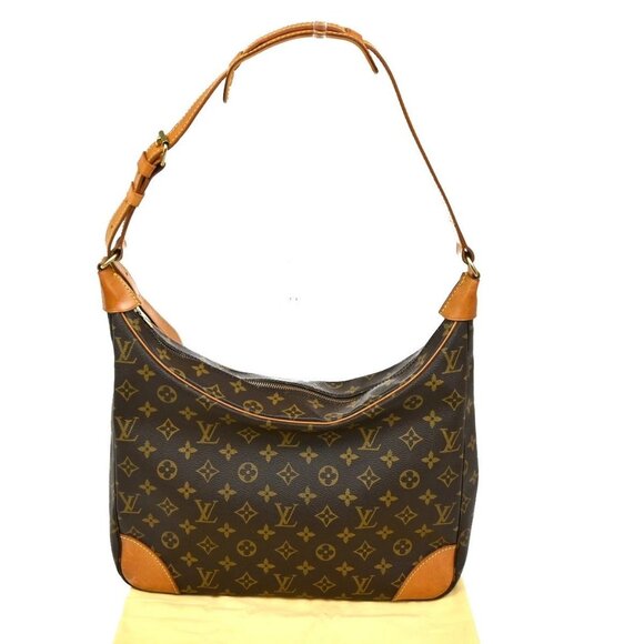 LOUIS VUITTON Boulogne 35 Shoulder Bag Monogram Leather Brown M51260 76TA496